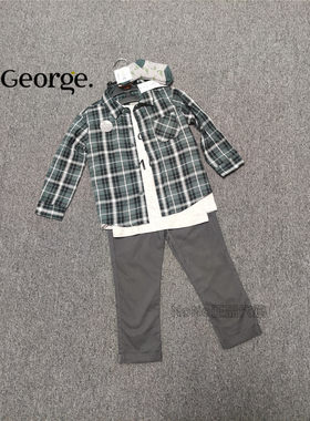 george英国格子衬衫长袖t恤现货