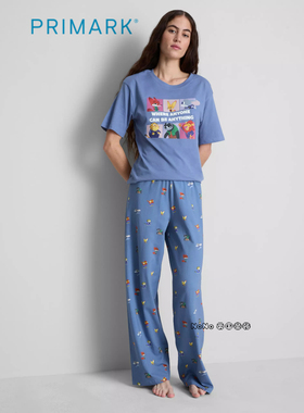 英国Primark女款成人大童疯狂动物城兔子狐狸家居服睡衣长裤纯棉