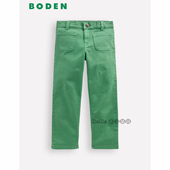 英国Mini Boden女童绿色直筒休闲牛仔裤 长裤 代购 全棉2 14岁G5861