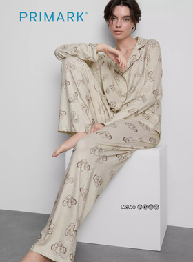 代购英国Primark女款成人大童狮子王开衫长袖家居服长睡衣裤柔软