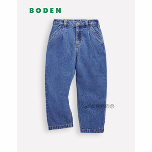 儿童蓝色牛仔裤 Boden正品 休闲直筒纯棉G5755 英国Mini 代购