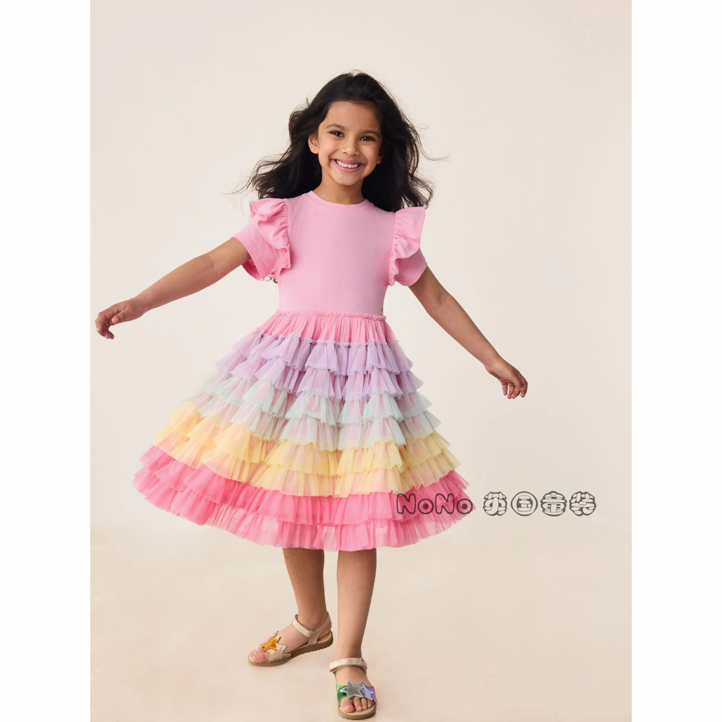 英国Little Bird代购NEXT女童彩虹蛋糕裙连衣裙礼服8-12岁H47-814