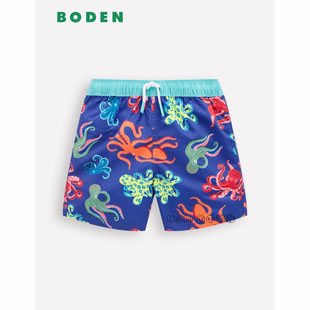 英国Mini BODEN代购男童海洋章鱼沙滩裤短裤运动泳裤2-14岁B3194