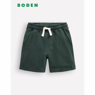 代购英国Mini Boden儿童墨绿色休闲运动短裤新款全棉2-14岁B3168