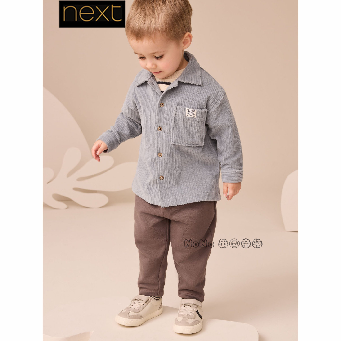 英国Next男童蓝色外套灯芯绒衬衫T恤纯棉运动裤套装1-7岁F15-043,童装/婴儿装/亲子装,套装,淘宝优惠券,粉丝福利购,淘宝优惠卷