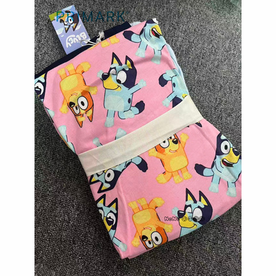 现货英国Primark儿童布鲁伊粉蓝印花宾果纯棉长袖家居服睡衣秋裤