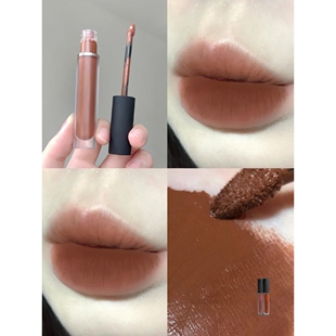 完美日记雾面哑光唇釉942巧克力拿铁复古土棕调V16 V13新品奶茶色