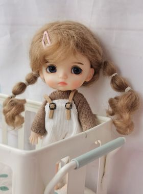 HobgobLin手工改娃 柔美风楚楚可怜OB11手捏黏土娃娃 改妆定金