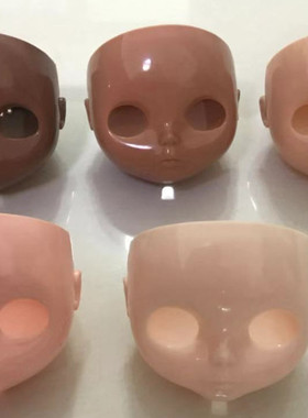 HobgobLin娃娃小布改娃拼娃脸壳,白肌、普肌、日烧肌，黑肌裸妆面