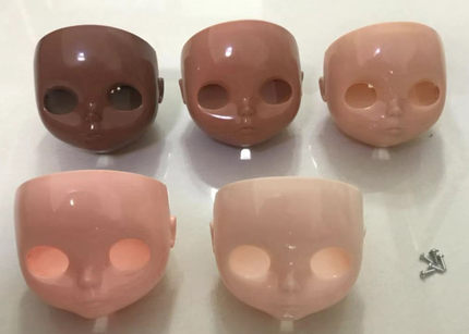 HobgobLin娃娃小布改娃拼娃脸壳,白肌、普肌、日烧肌，黑肌裸妆面