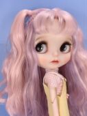 精致妆容 大卷紫混粉色头发两颗牙大眼女孩 小布娃娃改妆改娃定金