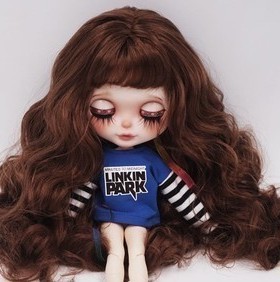 HobgobLin关节素体小布裸娃19关节白肌栗子色卷发刘海娃 工厂