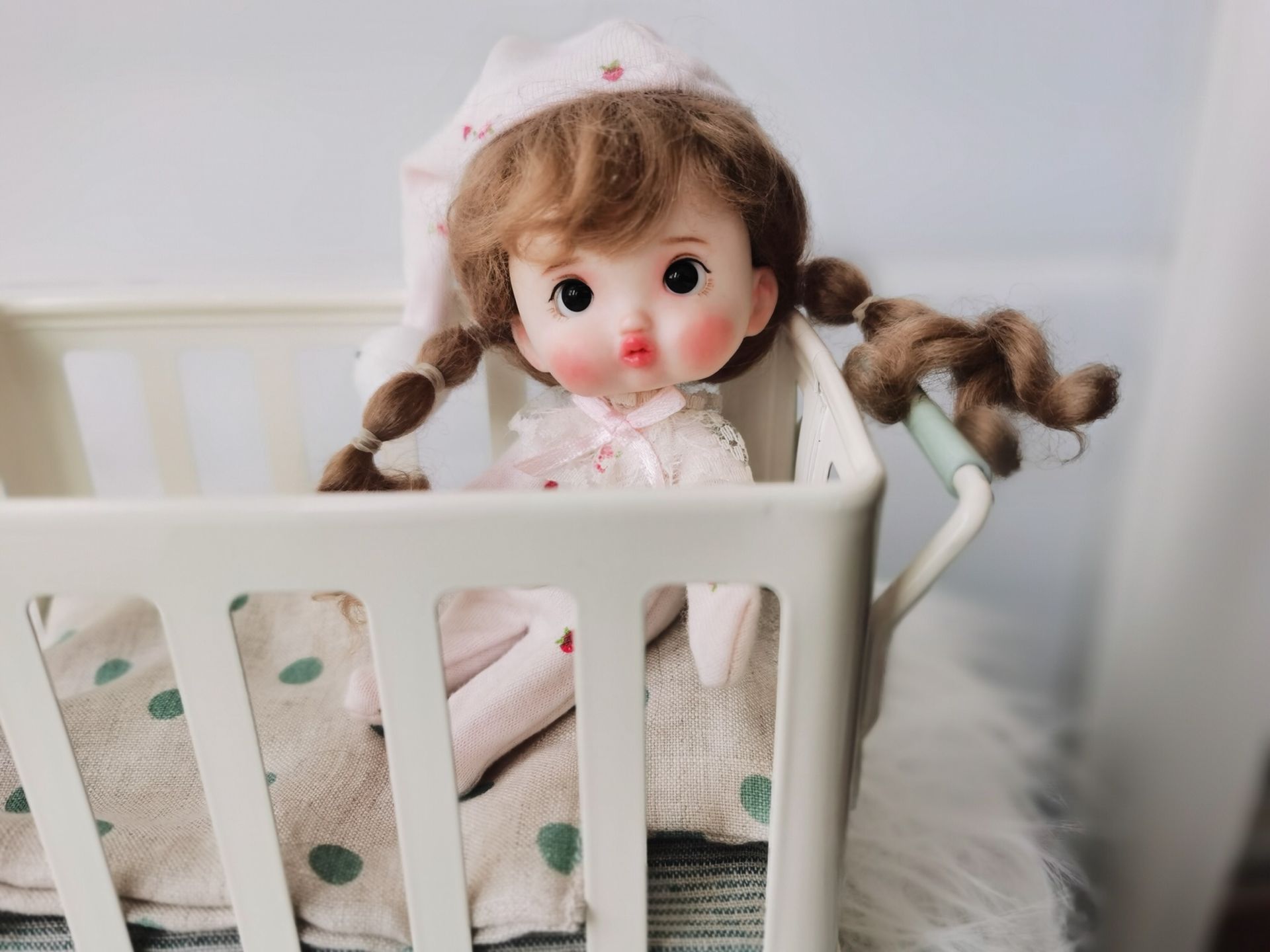 HobgobLin ob11黏土娃 胖嘟嘟脸 嘟嘴可爱小妞 手工改娃私人定金