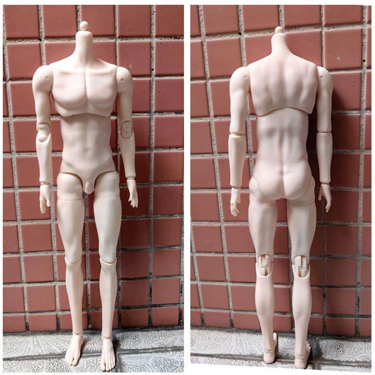 BJD4分娃男体关节娃薄肌叔体素体