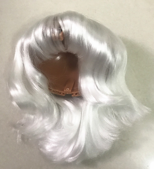 HobgobLin小布裸娃改娃拼娃,B女黑肌白色假发，改娃、