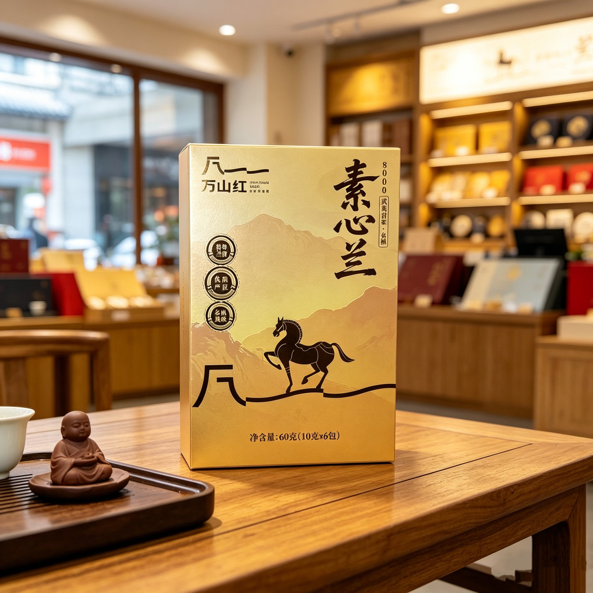 八马茶业素心兰武夷山正岩名丛乌龙茶60g6泡礼盒带溯源码