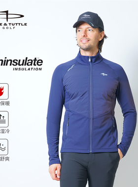 page&tuttle高尔夫外套男运动棉服夹克秋款服装外套防风立领男装