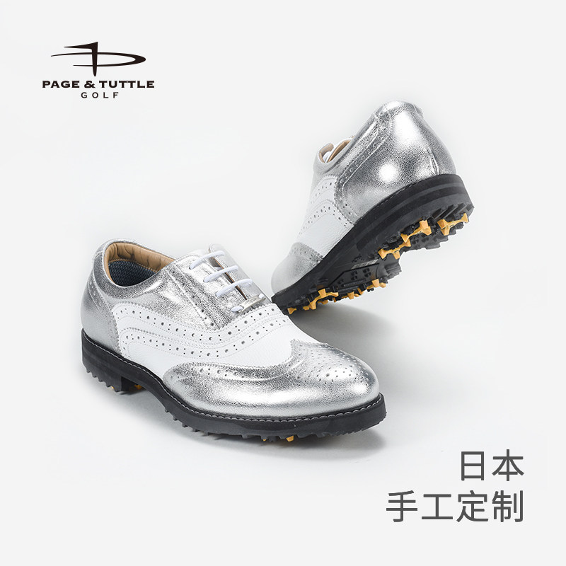 佩琦塔特高尔夫男鞋透气运动球鞋日本手工定制golf鞋防滑防水鞋钉