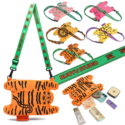 若愚工坊RUOYUSTUDIO原创设计可爱动物布包手机包斜挎小包