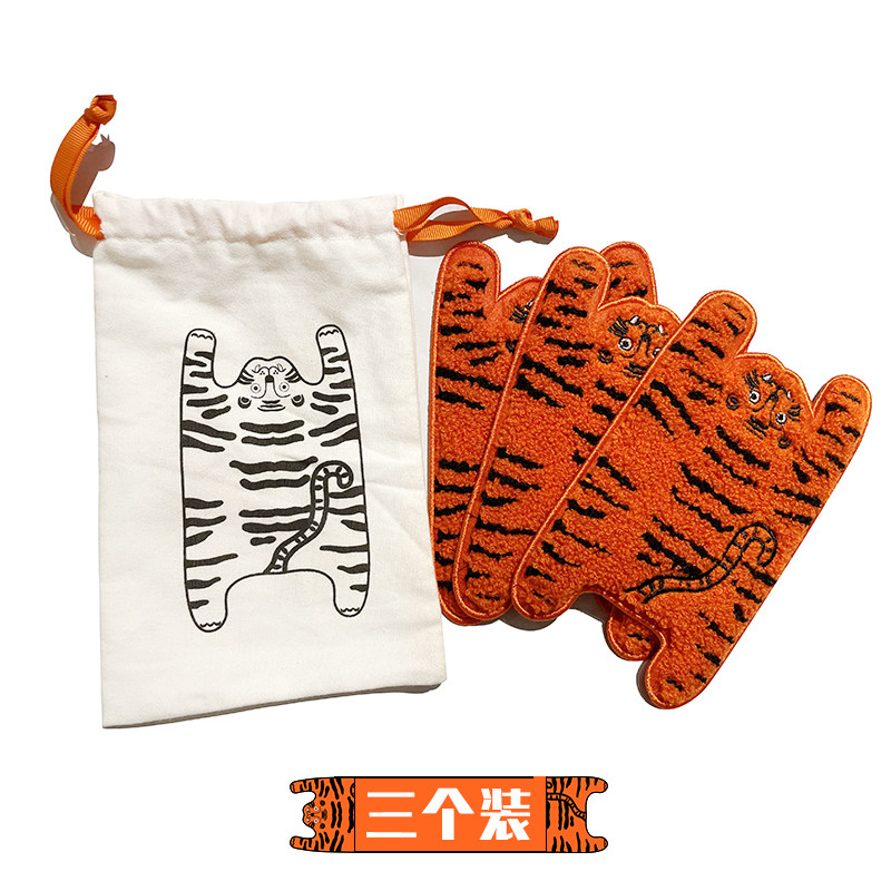 若愚工坊RUOYUSTUDIO原创设计老虎垫子杯垫,餐饮具,杯垫,淘宝优惠券,粉丝福利购,淘宝优惠卷