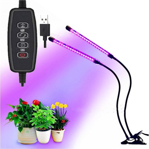 小型鱼缸紫光灯 水草灯海缸灯迷你草缸灯斗鱼缸USB珊瑚微鱼缸夹灯