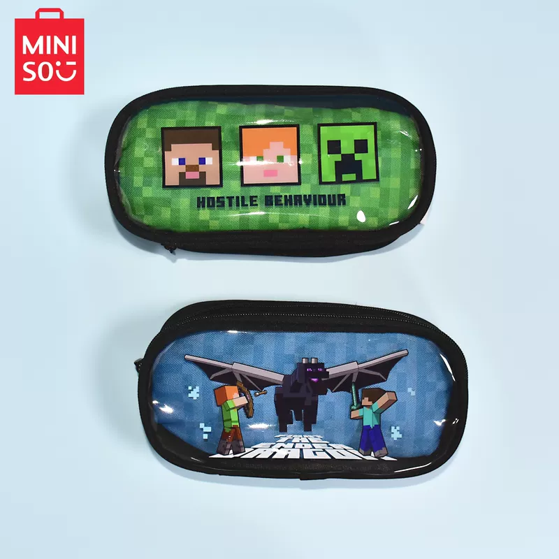 กระเป๋าดินสอ MINISO ลาย Minecraft