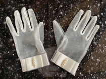 Bridal Vintage gloves simple white champagne wedding dress photography sun protection Tulle gloves travel photography accessories