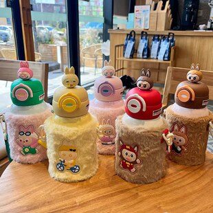 德国316不锈钢保温杯儿童卡通吸管男女上学专用便携喝水杯公仔杯