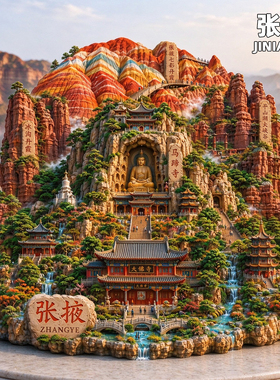甘肃张掖文创金属冰箱贴纪念品