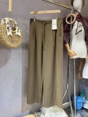 直筒裤 叙H 安素尚优雅气质腰绳高级垂感西装 子女