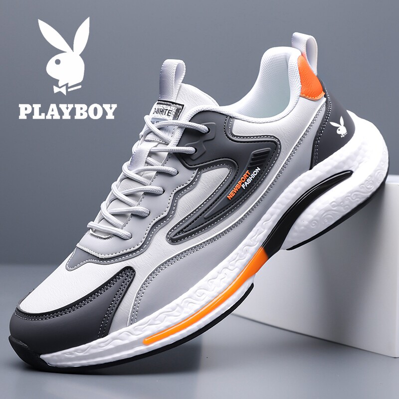 花花公子男鞋秋冬新款男士运动鞋透气软底休闲鞋防滑减震跑步鞋