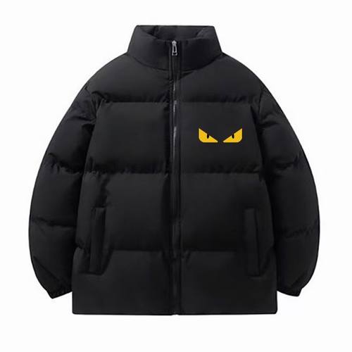 中大童美式黄眼小怪兽羽绒棉服男女童冬季立领学生棉衣抗寒外套