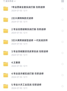 女装平面打板高清视频全套教程 在职纸样师版型提升