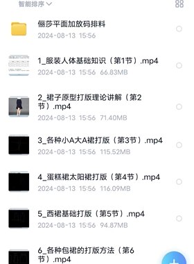 俪莎女装平面立裁全套制版视频教程350节各款式版型原型制版教程