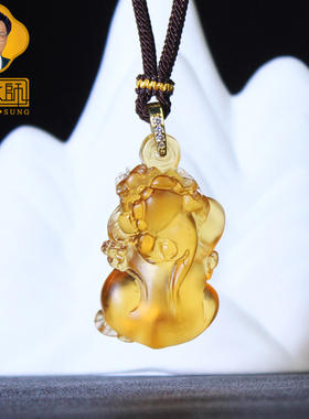 宋韶光大师新款貔貅钱袋金蟾吊坠
