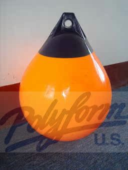 挪威进口POLYFORM游艇帆船A4充气防碰垫防撞球救生浮球靠球浮标