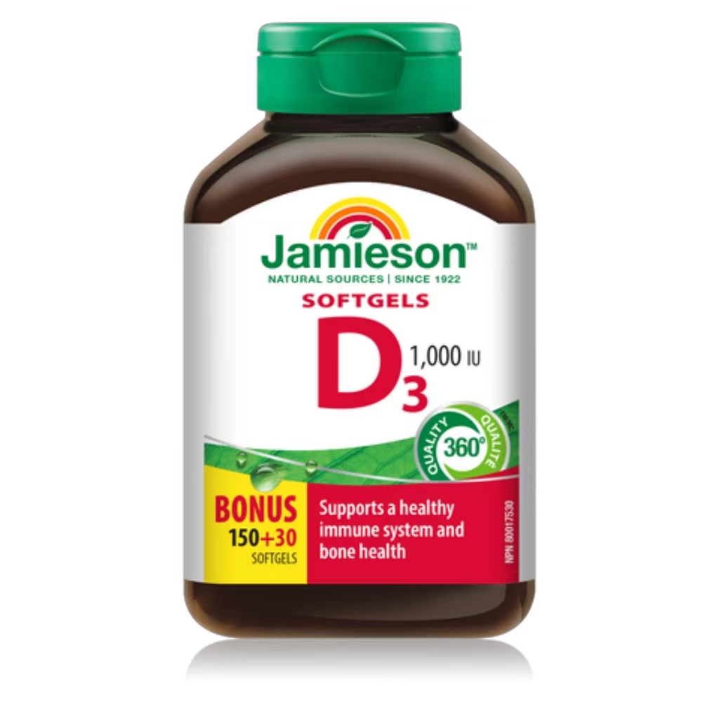 加拿大jamieson纯净iu维生素d