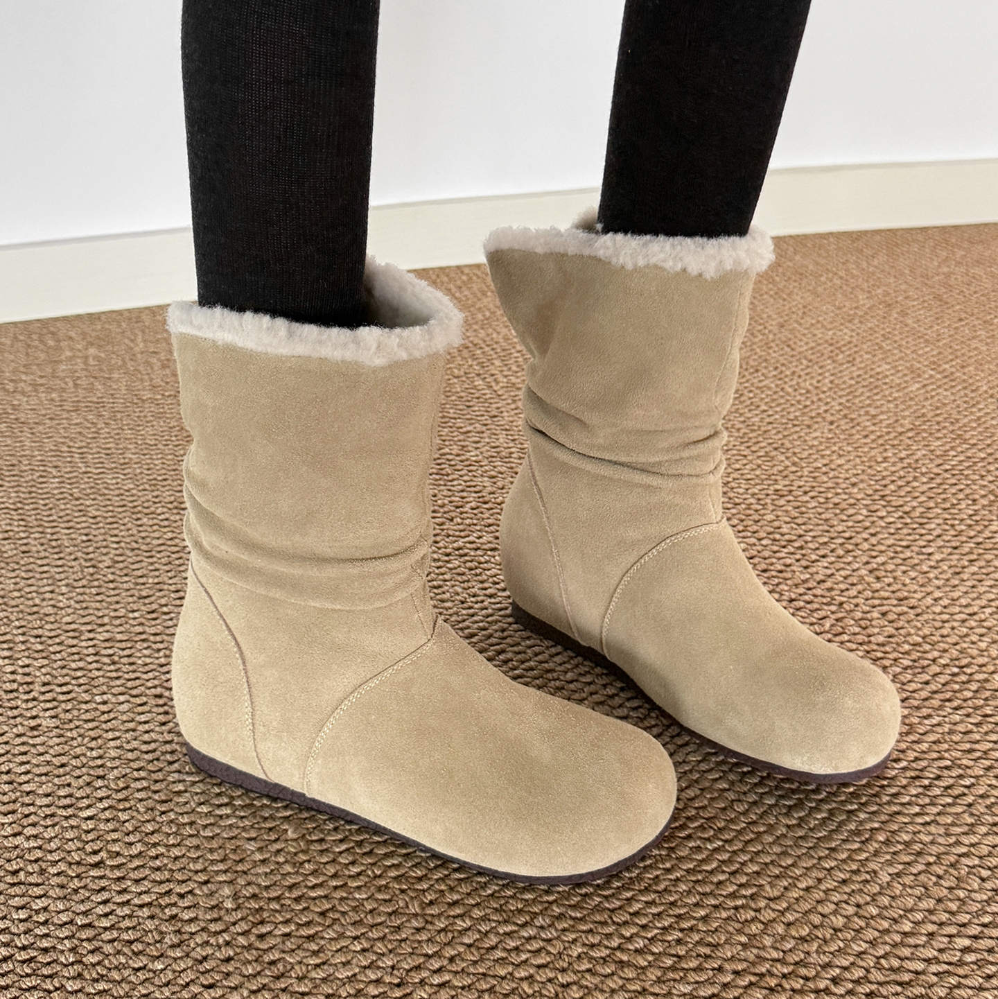 爆款堆堆靴两穿加绒保暖雪地靴子