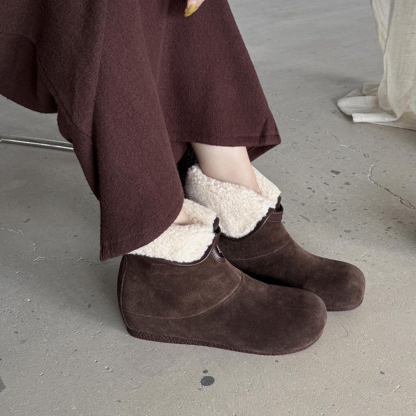 4.5cm内增高加绒两穿雪地靴女