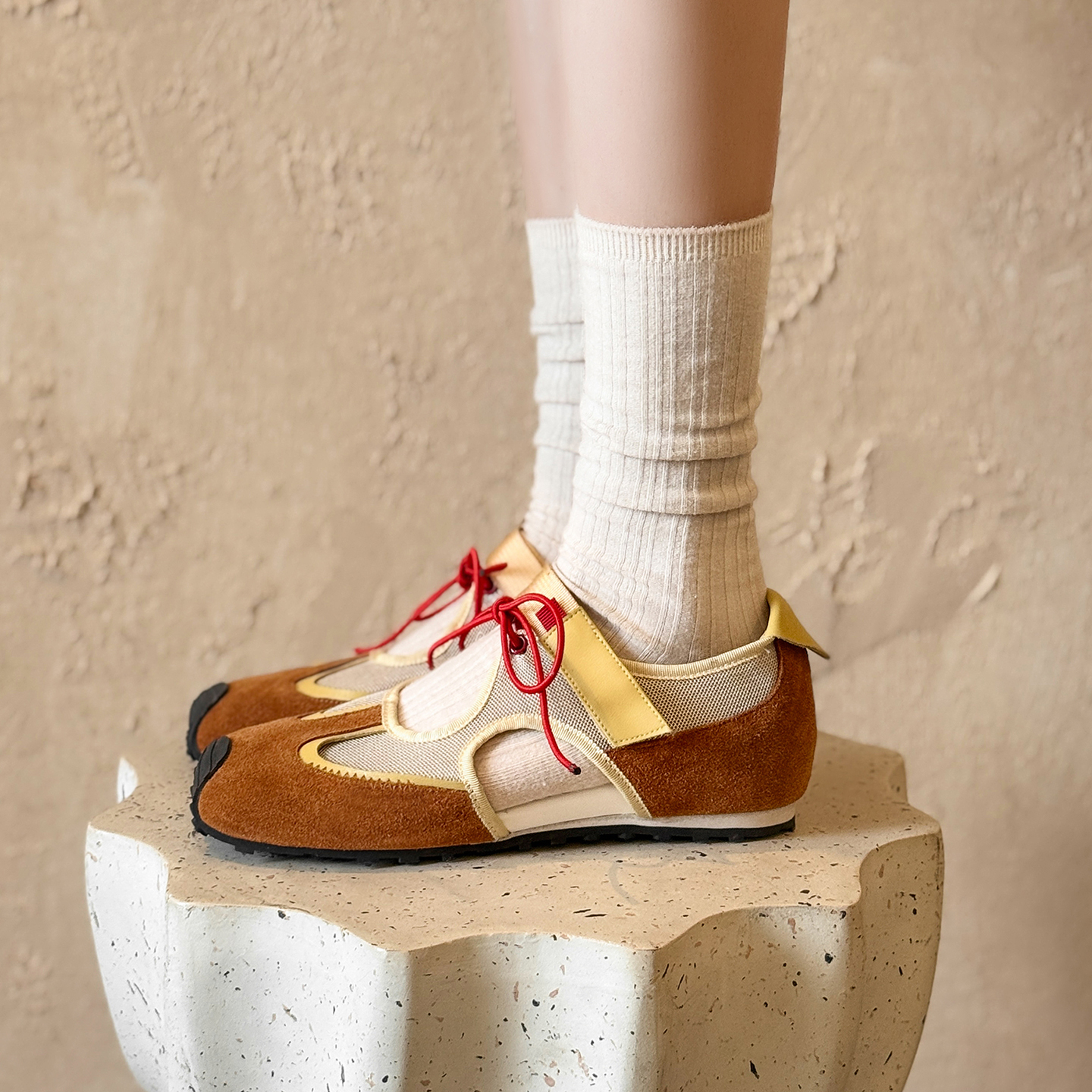 复古镂空透气芭蕾风轻便休闲鞋子