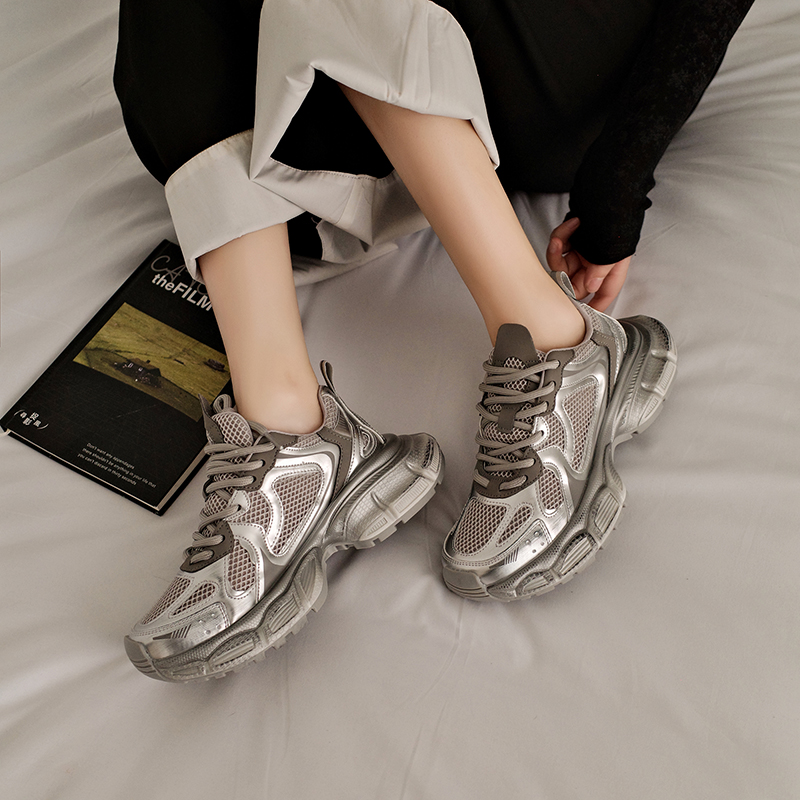 运动鞋厚底增高老爹鞋女秋冬新款