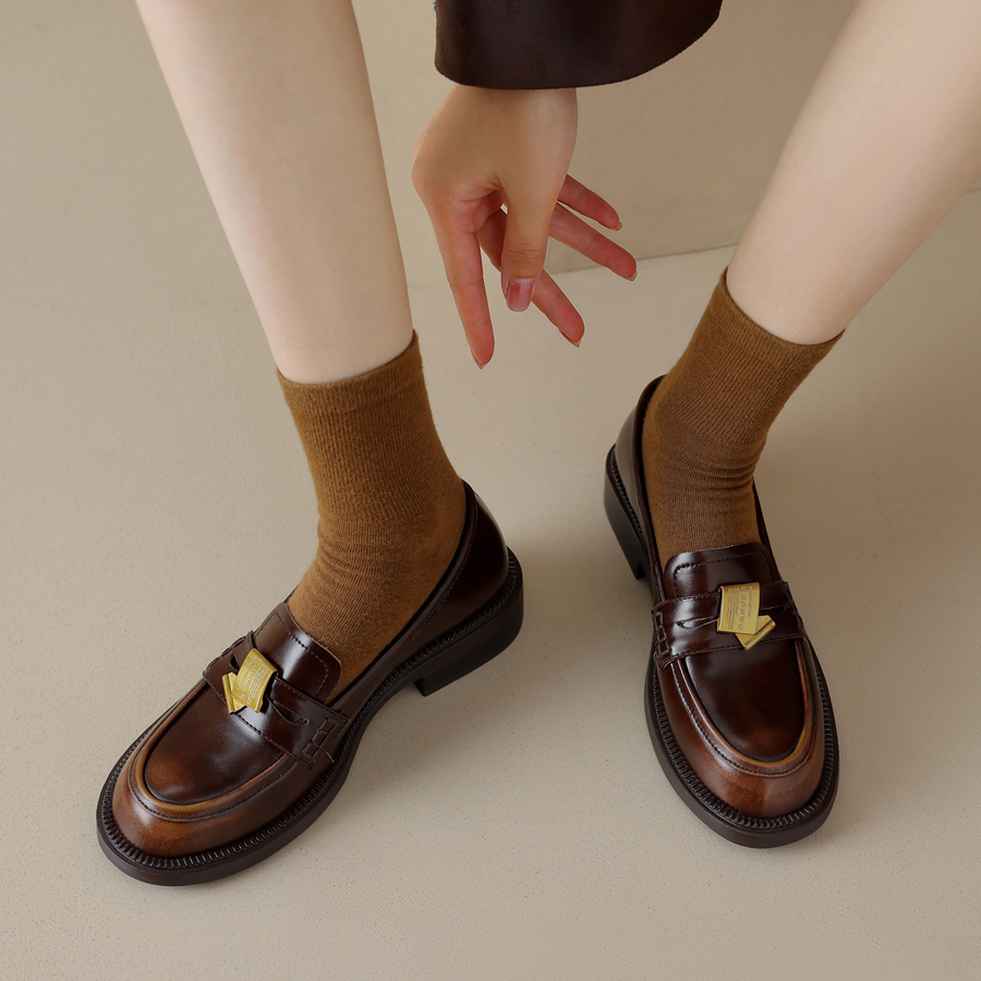 厚底夏季轻熟百搭圆头懒人单鞋