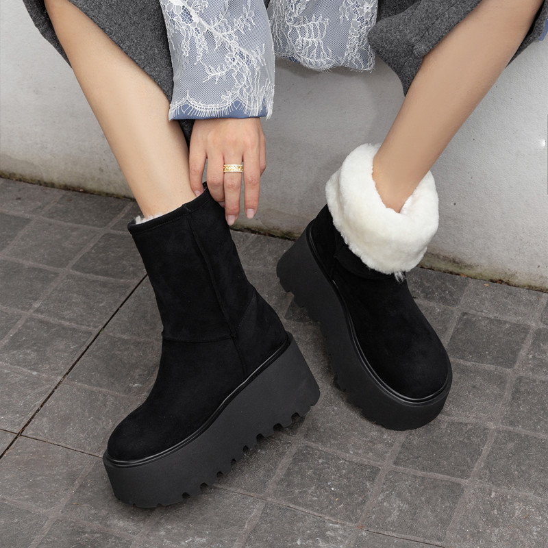 7cm厚底雪地靴女冬季防滑保暖