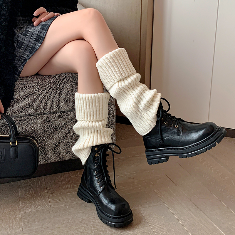 冬季真皮厚底雪地靴女加厚加绒