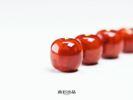 亦石出品·赤灵系列·妖孽火焰纹老型珠7-11.8mm款