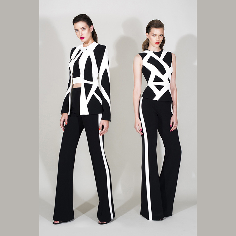 Herve Leger2018пîºÚ°×Æ´É«ÉÏÒ±Á´ø¿ã¶þ¼þÌ××°±Á´øÈ¹ÍíÀñ·þÅ®
