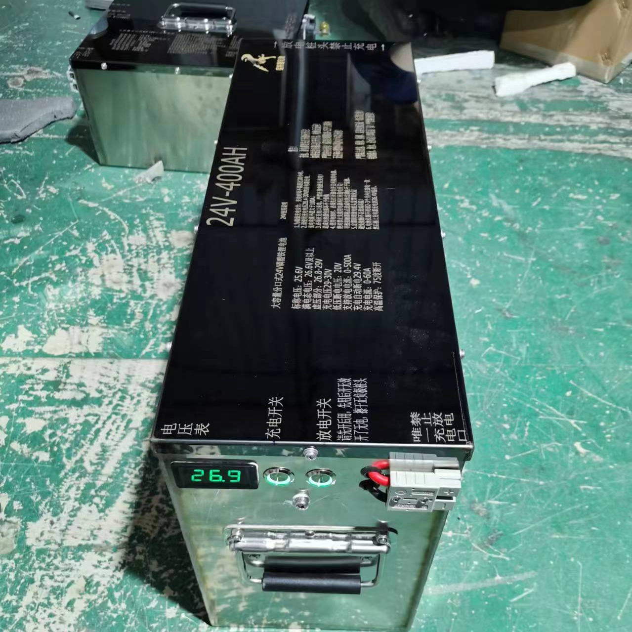 猛将铁锂锂电池宁德时代电芯24V400AH足400安24伏逆变器船机机头