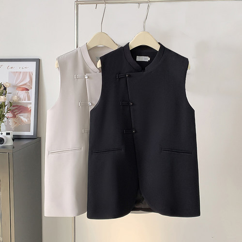 中国风新中式马甲女秋冬宽松外搭