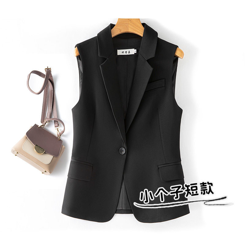 设计感西装马甲女款背心外套2026春装新款高级感收腰修身气质坎肩