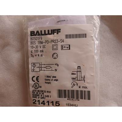 巴鲁夫balluff全新原装正品 BOS 18M-PO-PR23-S4 BOS01F9 现货议